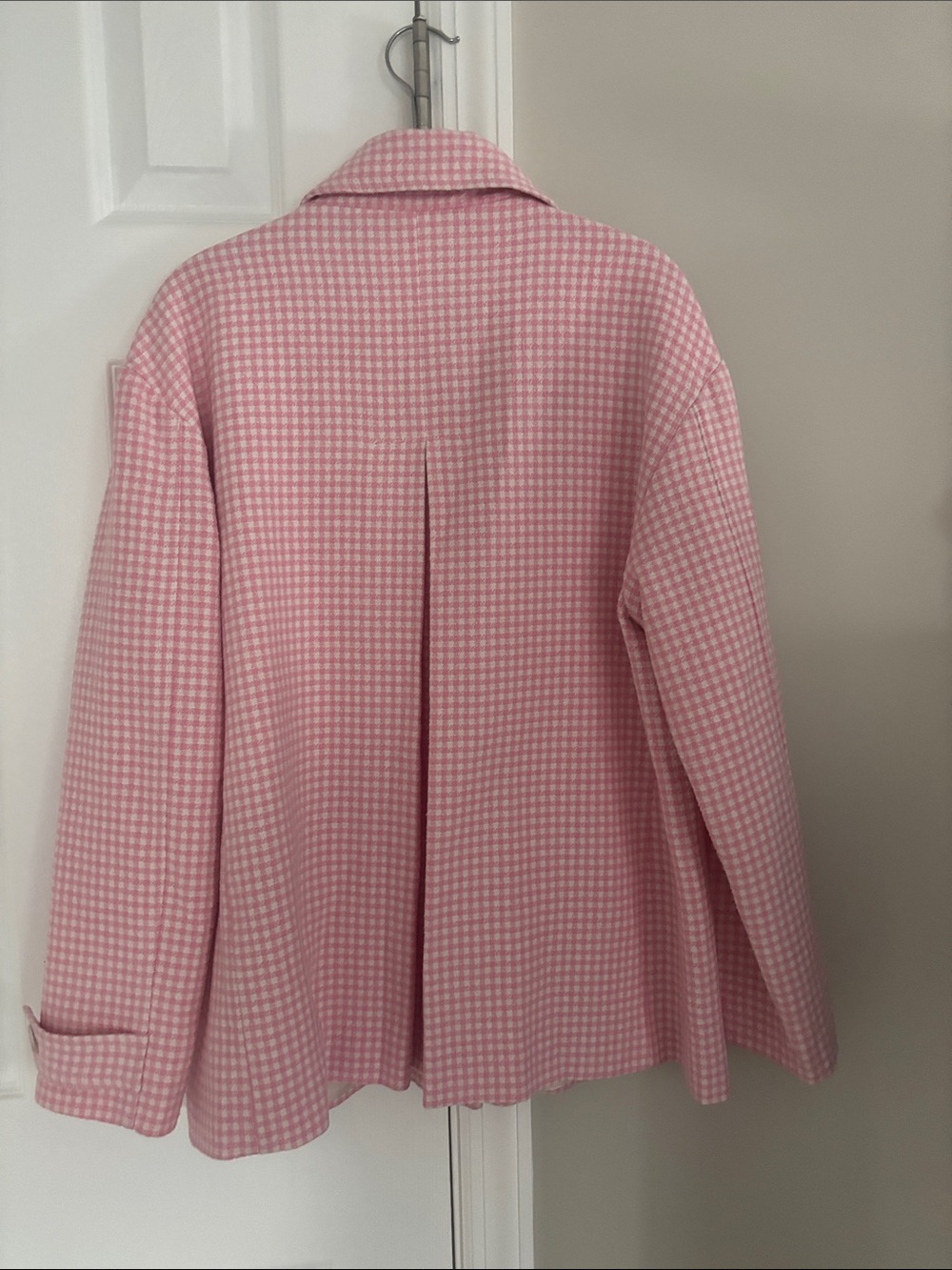 Zara Pink and white Button-Up Jacket - Picture 4 of 4